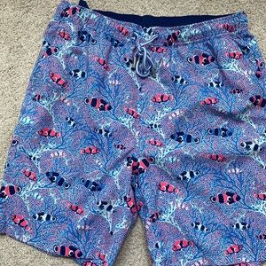 Peter Millar swim trunks seaside collection